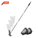 Dīķa un baseina tīrī&scaron;anas komplekts, BRADAS, WL-EN70, regulējams rokturis 0,9-1,9m, 3 filtru maisi, salokāms lapu skimeris