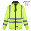 High-visibility jacket with hood, Pesso, FL03G_2XL, 2XL, yellow, CL2, EN ISO 20471:2013