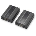 Digitus 4K HDMI pagarinātājs DS-55204, 60m, 4K2K/60Hz, 18Gbps, ārējais, infrasarkanais tālvadības pults