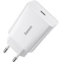 Baseus Speed Mini Ātrā Lādētājs CCFS-SN02, 100-240V~, 20W, DC 5V-3A, 9V-2.22A, 12V-1.67A