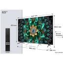 TCL televizors 65Q6C 65" 4K Ultra HD, QD-Mini LED, PPI 4100, DVB-C/S2/T2, Wi-Fi, Ethernet LAN, Smart TV, Bluetooth, 4 HDMI, 2 RF
