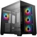 Deepcool CG530 4F Корпус R-CG530-BKADA4-G-1, 7, 3x2.5", 2x3.5", 4mm закаленное стекло, ATX PS2, черный