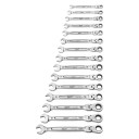 MAX BITE&trade; KOMBINĒTĀS UZGRIEŽŅU ATSLĒGAS AR LOKANU GALVU UN SPRŪDRATU KOMPLEKTS, 15PC MAXBITE FLEX HEAD SPANNER SET, 4932478558 MILWAUKEE