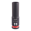 SHOCKWAVE&trade; IMPACT DUTY TRIECIENIZTURĪGAS UZGRIEŽŅU MUCIŅAS, 11 MM 3/8" IMPACT SOCKET DEEP - 1 PC, 4932480285 MILWAUKEE
