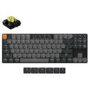 Keychron klaviatuur K1X-A4, 80%, QWERTY, Bluetooth 5.2, USB, 87 nuppu, mehaaniline, LED taustvalgus, 2000 mAh aku