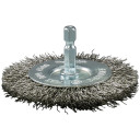 Diskveida birste 75mm, 1/4" HEX gofrēti tērauda sari D-76635 MAKITA