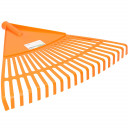 Grėblio vėduoklės formos oranžinis, plastikinis, 450 mm, be rankenos