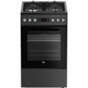 Beko Brīvi stāvo&scaron;s plīts FSM 51330 DAOT, 600mm, 500mm, 850mm, 1 cepe&scaron;krāsns, 60L, 4 plīts zonas, 8 funkcijas