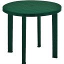 Cадовый стол круглый Tondo 90см зеленый пластик