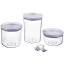 Gastroback vaakumianumate komplekt 46110, 3 tk, 2l, 1.4l, 0.7l, l&auml;bipaistev, plastmass, &otilde;hukindel s&auml;ilitamine