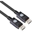 Club3D DisplayPort kabelis CAC-1060 3m, 28AWG, 32.4Gbps, 7680x4320, HBR3, taisns kontakts, latching savienotāji