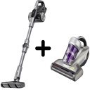 Беспроводной пылесос + в подарок ручной пылесос JV35 с мощностью 650 Вт, напряжением 28,8 В и временем работы до 80 минут H10 Flex Silver Jimmy.