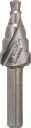Pakāpjveida urbis met. 4-12x65.0mm 1gab., Urbjma&scaron;īnām/skrūvgriežiem HSS PAKĀPJVEIDA URBIS AR 3 PLAKŅU KĀTU, 2608597518, BOSCH