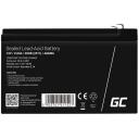 Green Cell Akumuliatorius AGM06, 12V, 9Ah, 151x65x95mm, 0.0023kg, 12V i&scaron;ėjimo įtampa, be priežiūros, atsparumas vibracijai