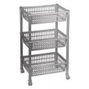 Nhg Iseseisev vannitoa riiul 2996307, 290mm, 394mm, 680mm, hall, plastmass, taaskasutatav