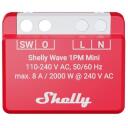 Shelly Wave 1PM Mini LR viedais relejs 3800238071936, 16mm, 35mm, 29mm, 18g, 25dBmW, 868.4MHz, 110-240V, 50/60Hz, 2000W, 8A, 240V