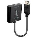 Lindy adapteris 41068, DisplayPort 1.2 į HDMI 18G, 3840x2160@60Hz, 1 HDMI prievadas, 1 DisplayPort, juodas