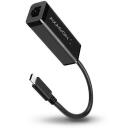Axagon USB-C gigabit ethernet adapteris ADE-SRC, 1000 Mbit/s, 1 RJ-45 prievadas, USB maitinamas, Plug and Play, VLAN palaikymas