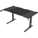 Genesis Moduļu spēļu galds NDS-2250, 160cm, 70-90cm, MDF, melns, RGB apgaismojums, kausa turētājs, austiņu turētājs