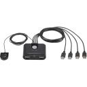 Aten USB perifeersete seadmete jagamisv&otilde;ti US424-AT, 4 porti, USB 2.0, 4 USB porti, kaugjuhtimispult, kuum &uuml;hendamine