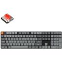Keychron klaviatuur K5M-H1, 108 nuppu, RGB LED taustavalgustus, 2.4 GHz, Bluetooth 5.1, madala profiiliga Gateron l&uuml;liti