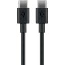 Goobay USB-C uzlādes un sinhronizācijas kabelis, 2 m, 51243, 60W, 3 A, līdz 480 Mbps, melns