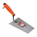 Trapezoidāla metāla lāpstiņa ar gumijas rokturi, 180 mm, augstas kvalitātes oglekļa tērauds, AW30252, AWTO