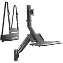 Maclean seinakinnitus LCD monitorile ja klaviatuurile MC-838, 9kg, 17-32'', VESA 75x75, 100x100, must, gaasivedru reguleerimine