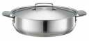 Cep&scaron;anas panna ar vāku 28 cm, Fiskars, 1064749, nerūsējo&scaron;ais tērauds, sudraba krāsa