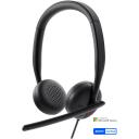 Dell | Headset | WH3024 | Built-in microphone | USB-C, USB-A | Black