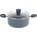 Russell Hobbs Pott RH008491EU7, 24cm, alumiinium, 11cm, sinine marmor, kaanega, induktsioonile sobiv