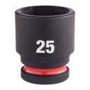 SHOCKWAVE&trade; IMPACT DUTY TRIECIENIZTURĪGAS UZGRIEŽŅU MUCIŅAS, 25 MM 1/2" IMPACT SOCKET STD - 1PC, 4932480319 MILWAUKEE
