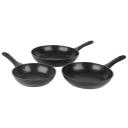 Salter Praepannide komplekt BW08773, 20/24/28cm, Alumiinium, Induktsioon, Mitte kleepuv kate, Lihtne puhastada