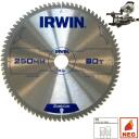 Irwin Saag 1907778, 250 mm, 30 mm, 2.5 mm, 80 hammast, TCG, alumiinium, metall, kuiva l&otilde;ikamiseks