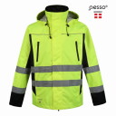Hi-vis jaka, Pesso, DENVER_G-2XL, 2XL, dzeltena/melna, EN ISO 20471:2013 Class 2