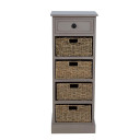 Kumode ar groza atvilktnēm KENT 40x33xH108cm 89140