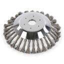 Tīrī&scaron;anas birstes disks, POWERPLUS, POWACG3512, &Oslash; 200mm, 10000 apgr./min, piemērots elektriskajiem un degvielas birstes griezējiem