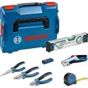 Bosch T&ouml;&ouml;riistade komplekt 0615990N2S, 200mm tangid, 180mm kombineeritud tangid, 160mm l&otilde;ikurid, 25cm tasand, 5m m&otilde;&otilde;dulint