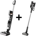 Беспроводной пылесос-моющий + в подарок беспроводной ручной пылесос JV83 Pro с мощностью 420 Вт, напряжением 21,6 В и временем работы до 75 минут HW11 Pro Black/Grey Jimmy.