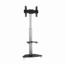 Sbox TV hoidik FS-500, 40kg, 37-70", 200x200-600x400, k&otilde;rguse reguleerimine 1200-1800mm, 1 riiul, 4 ratast